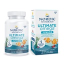 Nordic Naturals Ultimate Omega Jr., Strawberry - 90 Mini Soft Gels - 680 Celkom Omega-3s s EPA & DHA - Brain Health, Mood, Learning - Non-GMO - 45 Servings