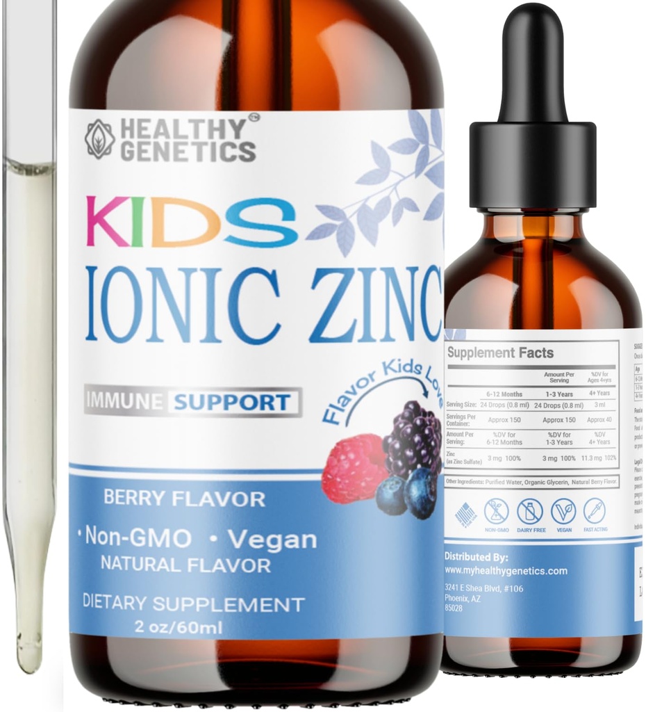 Ionic Liquid Zinok kvapky pre deti a batoľatá 30 Day Supply 