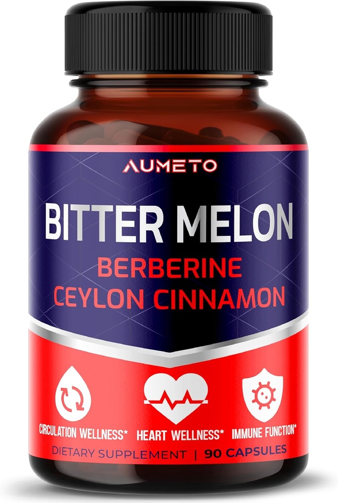 Horké Melon kapsuly - obohatené o škorica Berberine Ceylon pre cirkulačné wellness a imunitné funkcie (90 grófov (pack of 1))