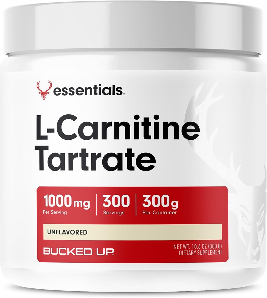 Zabalený L-karnitínu 1000mg prášok, Essentials (300 Servings)