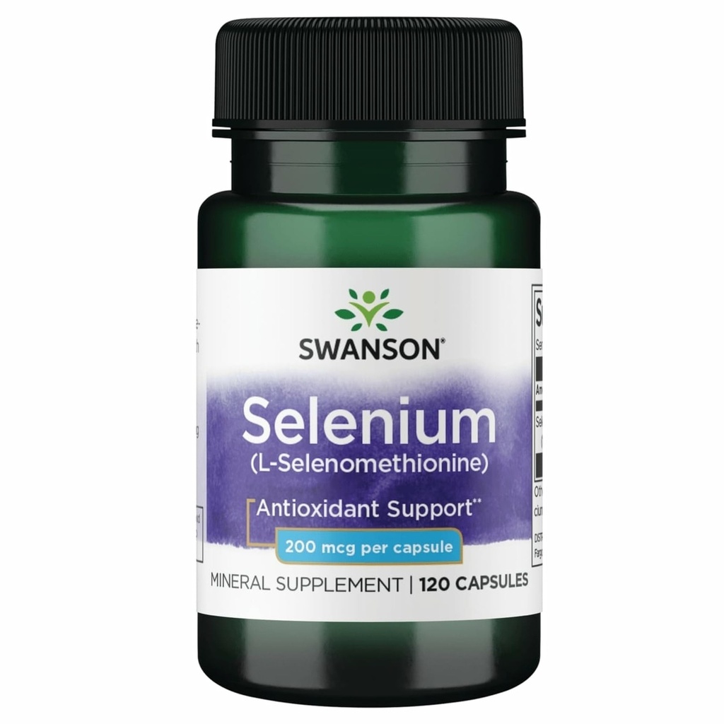 Swanson Semsc Selenium 200 mcg 120 kapsuly