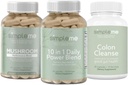 IMPLEME Sea Moss Kapsule 10 v 1 Power Blend a Colon očistiť Detox a Multi-Mushroom Supplement Bundle pre zlepšenie imunitného zdravia