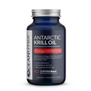 100% Pure Krill Oil 1000mg, Omega 3, Highest Concentration 56% Fosfolipidy, Cholín & Astaxantín, Udržateľná Antarktída SuperbaBoost, DHA, EPA, srdce, mozog, oko a koža, žiadny rybí olej
