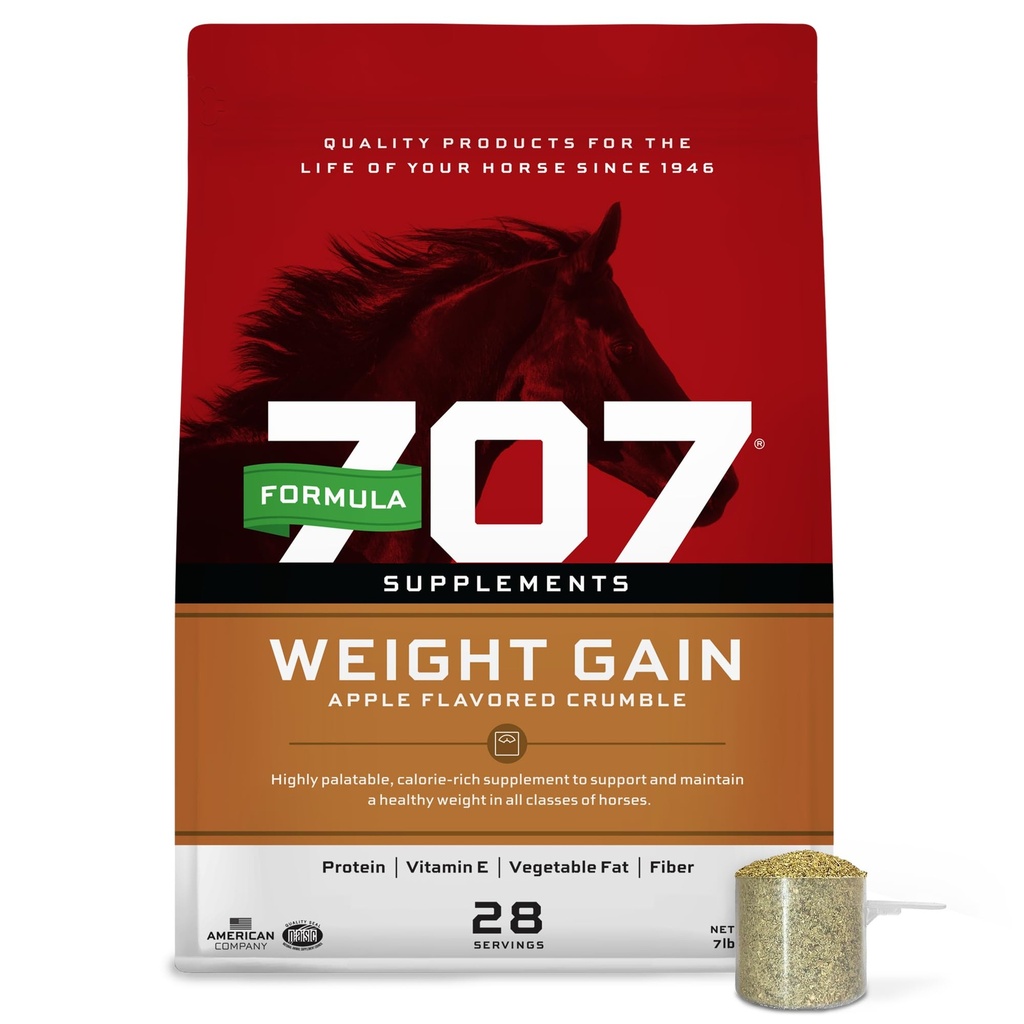 Formula 707 Váha Gain Crumble Equine Supplement, 7 lb Vrece 
