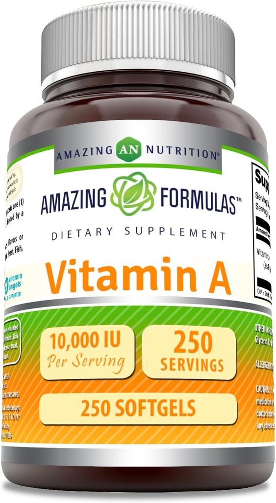 Amazing Formules Vitamín A 10000 IU Supplement 