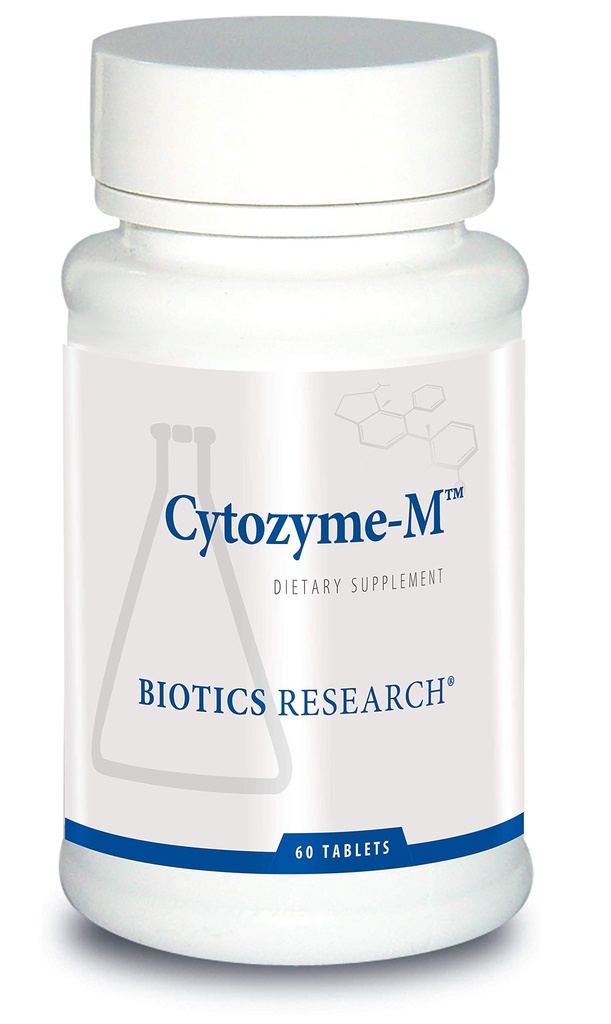 Biotics Research CytozymeM mužskej Glandulárnej kombinácie Formula, Male Hormone Support, Zdravá endokrinná funkcia, SOD, Katalase, Silná antioxidačná aktivita, 60 tabliet