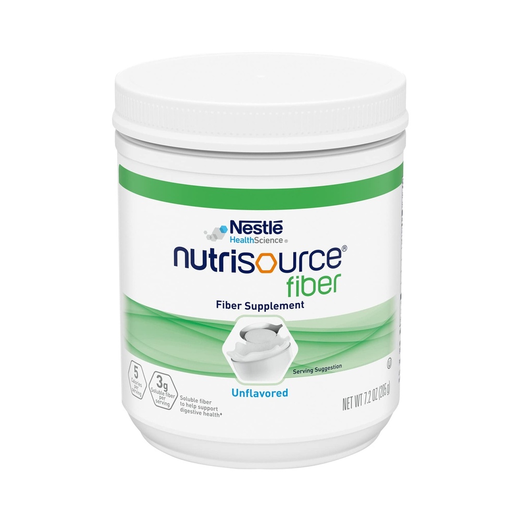 Nestle Nutrisource Fiber Supplement Unflavred 7.2 oz. Canister 4 Ct