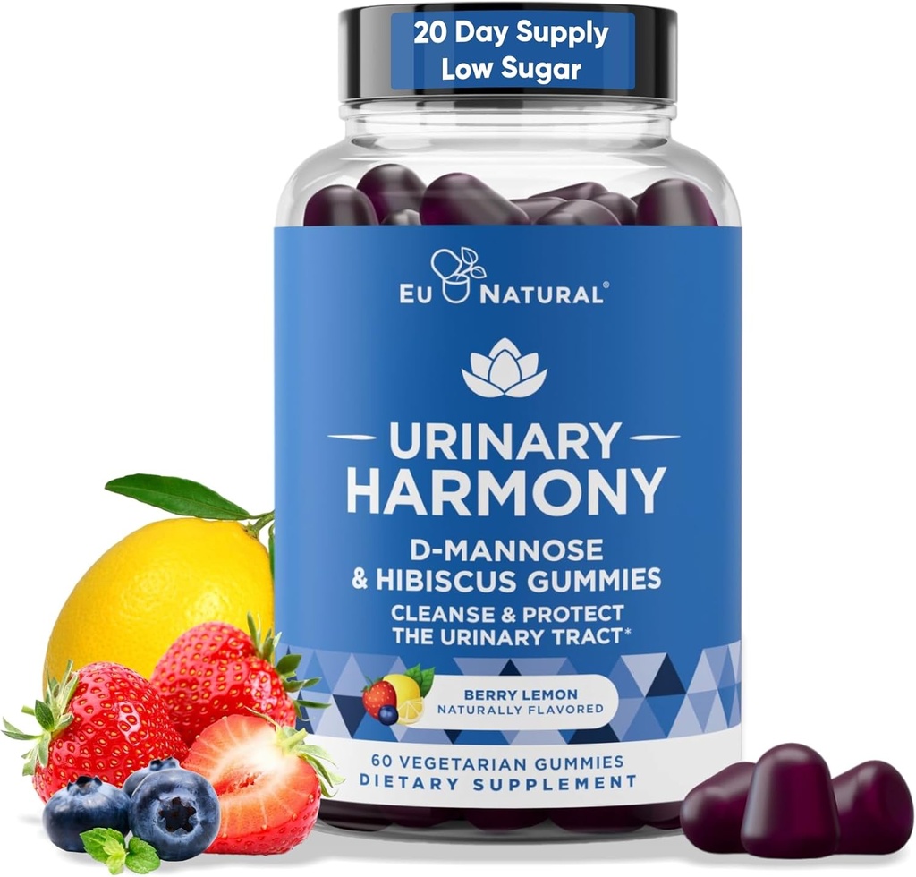 Urinary Harmony D Mannose Gumies for Urinary Tract Health 