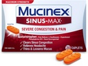 Mucinex Sinus-Max Relief ťažkých kongescií Caplets, 20 gróf