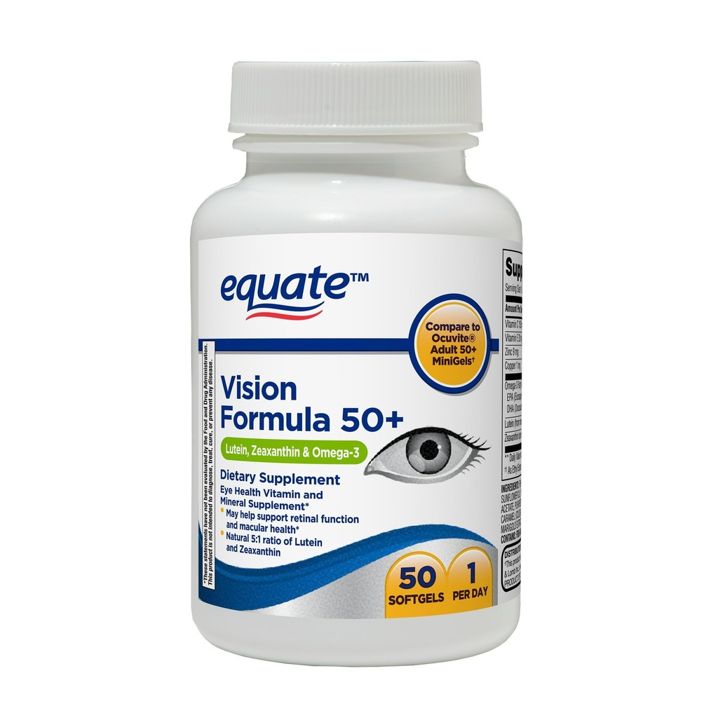 Konvergencia Vision Formula 50+ mäkké gély Diétne doplnky, 50 Počet