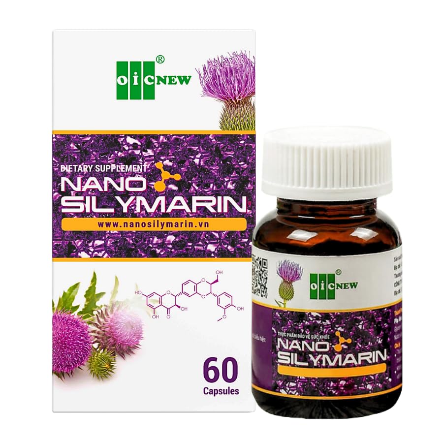 Nano Silymarin - 60 Kapsule - Podpora zdravia pečene a stabilizovať pečeňové bunky - Nano technológia zvyšuje absorpciu až 99,9%