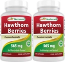 Najlepšie Naturals Hawthorn Berry 565 mg 180 Kapsule (180 Počet (Pack of 2))