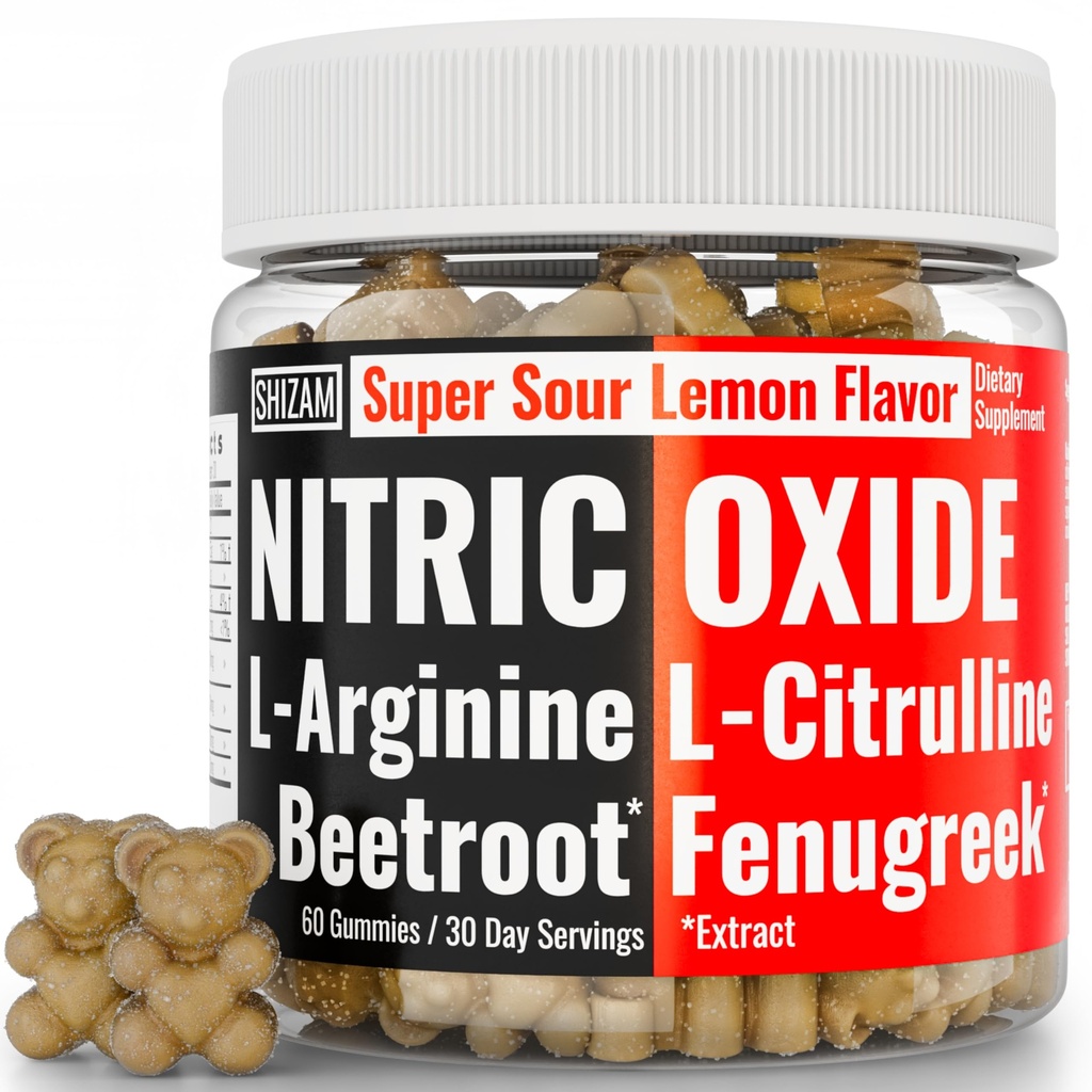 SHIZAM Repy senovka grécka Super oxid dusnatý Gumies w L-Arginín L-Citrulín, Repa Root Chews Chweable Chewables Kapsule Doplnky Alt, Bootroot Flow Dospelí Muži Beats