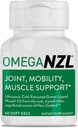 Original Omega-3 Joint Support Supplement, Best Natural Muscle Relief, Green Lipped Mussel Oil, 60 Softgels, No Fishy Dochute