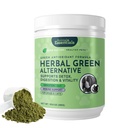 Essentials Animals Herbal Green Alternatíva pre psy a mačky - Super Greens prášok Bylinné doplnky s Spirulina, Antioxidanty, Chlorofyl - 12 Oz