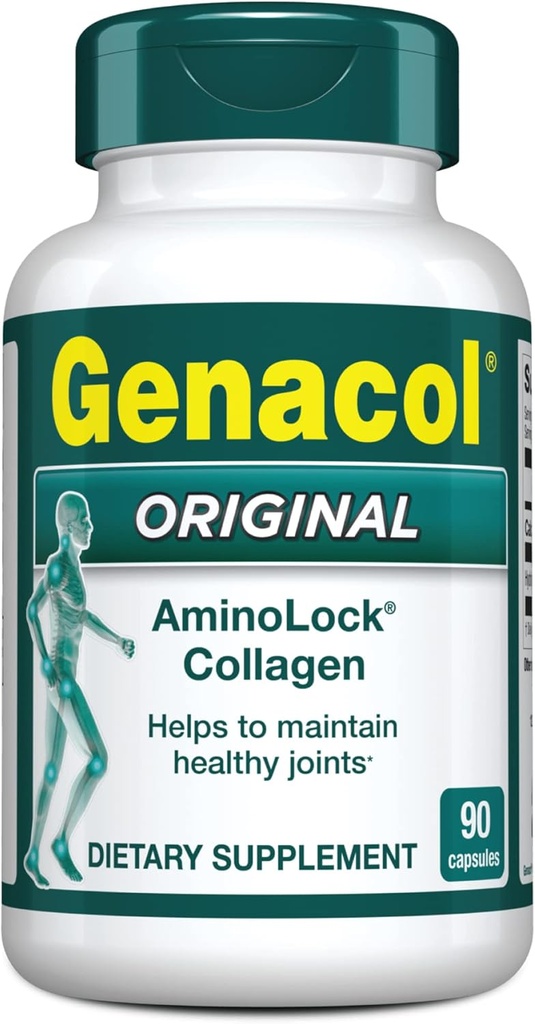 Genacol Original – Collagen Supplement with Ultra-Hydrolyzed Collagen Peptides, Maintains Joint Health, for Joints & Knees, 90 Capsules (30-Day Supply)