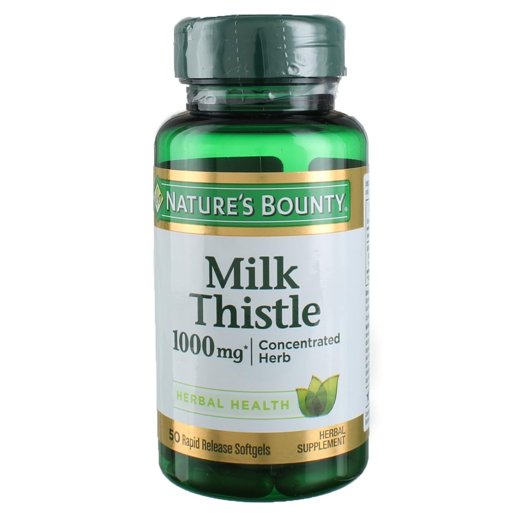 Nature's Bounty Milk Thitle 1000 mg, 50 Softgels (3 balenia)