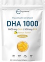 Omega 3 rybí olej DHA Doplnky 1000mg s EPA 500mg, 200 Softgels 