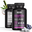 Premium Biotin 5,000 mcg Beauty Complex s kolagénom, keratínom, kyselinou hyalurónovou, vitamínom A, D3, B-komplexom, Calcuimom a kokosovým olejom. Rast vlasov, nechty, koža. Pre mužov a ženy. 60 Softgels