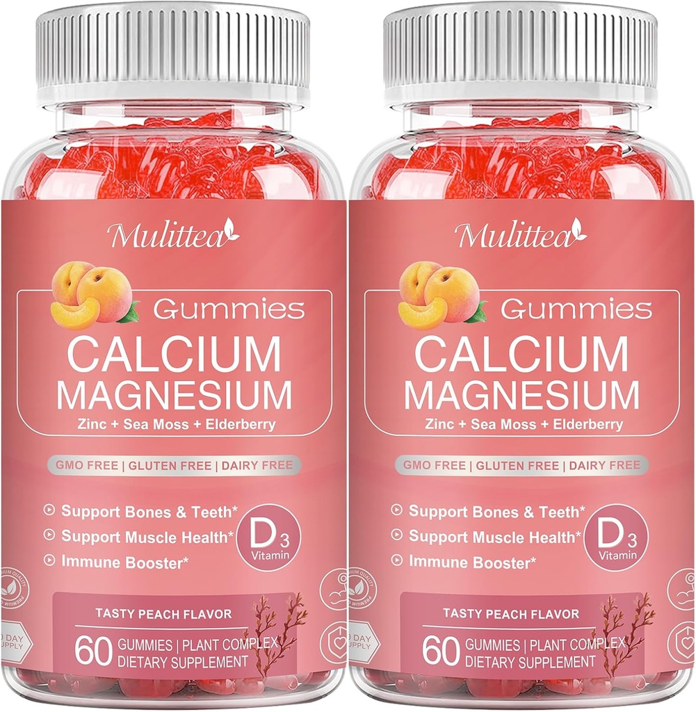 1200mg kalcium Gumies with D3,K2,Zinc - Rastlinný komplex kalcium horčík doplnok s glycinát,Potasium,Vitamin C &Whole Natural Food for Bone & Immune Support- 120 Žuvacia Gummy bez cukru
