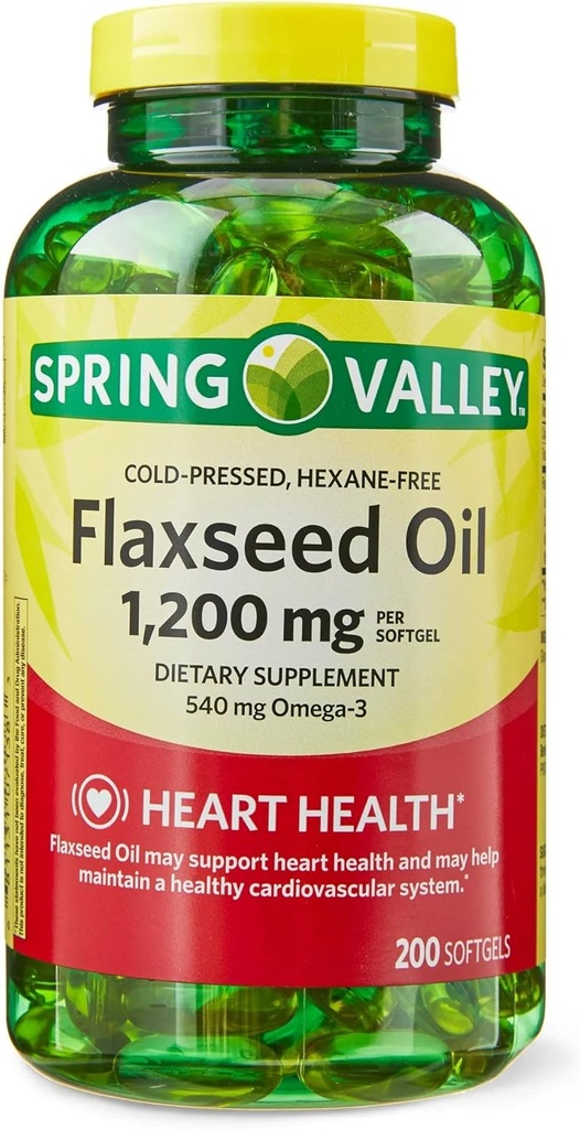 LLK Ľanový olej Softgels Dietary Supplement, 1 200 mg, 200 Count