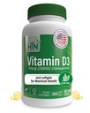Zdravie Thru Nutrition Vitamín D3 2000iu 365 Mini Softgels pre maximálne výhody  Stupeň v EVOO