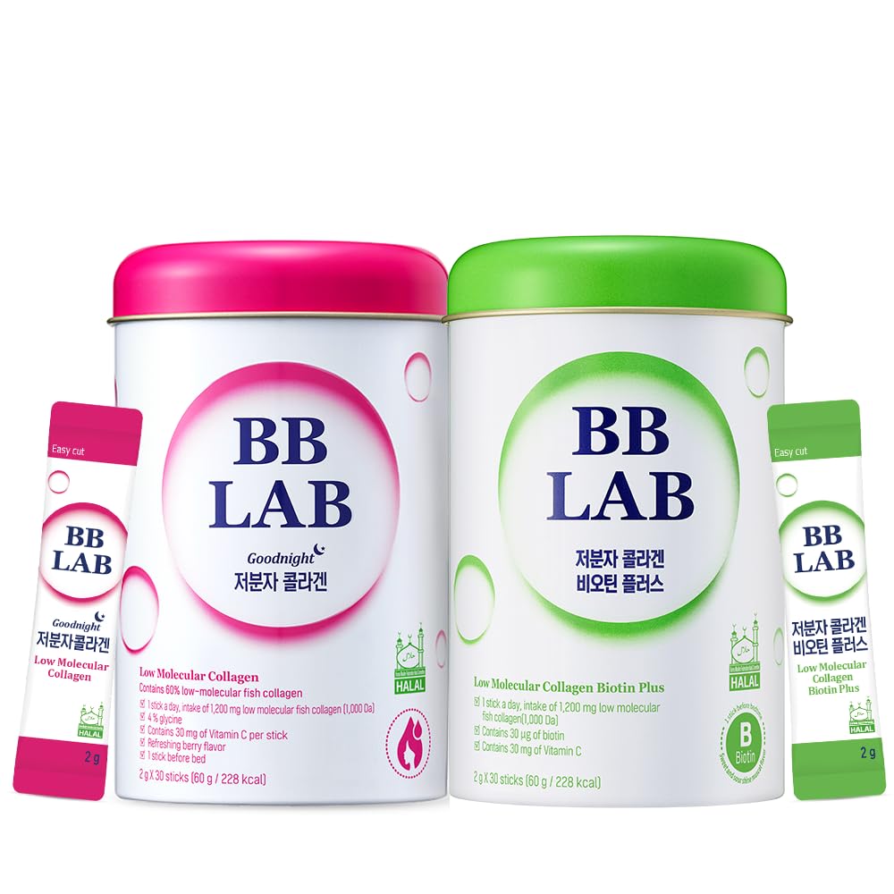 Dobrú noc kolagén, HNN Biotin Collagen, Powder Stick kórejský morský kolagén, rybí kolagén, vitamín C, biotín, rýchla absorpcia, ovocie Ochutené