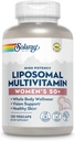 SOLARAY Lipozomálne multivitamíny pre ženy 50 Plus, zvýšená absorpcia so železom, vitamínom D, vitamínom C, B12, biotínom a viac, imunitná podpora a zdravie kostí, Vegan, 60 Servings, 120 VegCaps