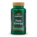 Swanson Pure Energy Metabolisation Concentration Focus Support Stress Management Adaptogénne bylinné doplnky 60 Veggie Capsules (Veg Caps) Vegan