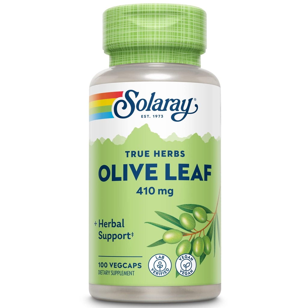 SOLARAY Olive Leaf Kapsule, 410 mg 