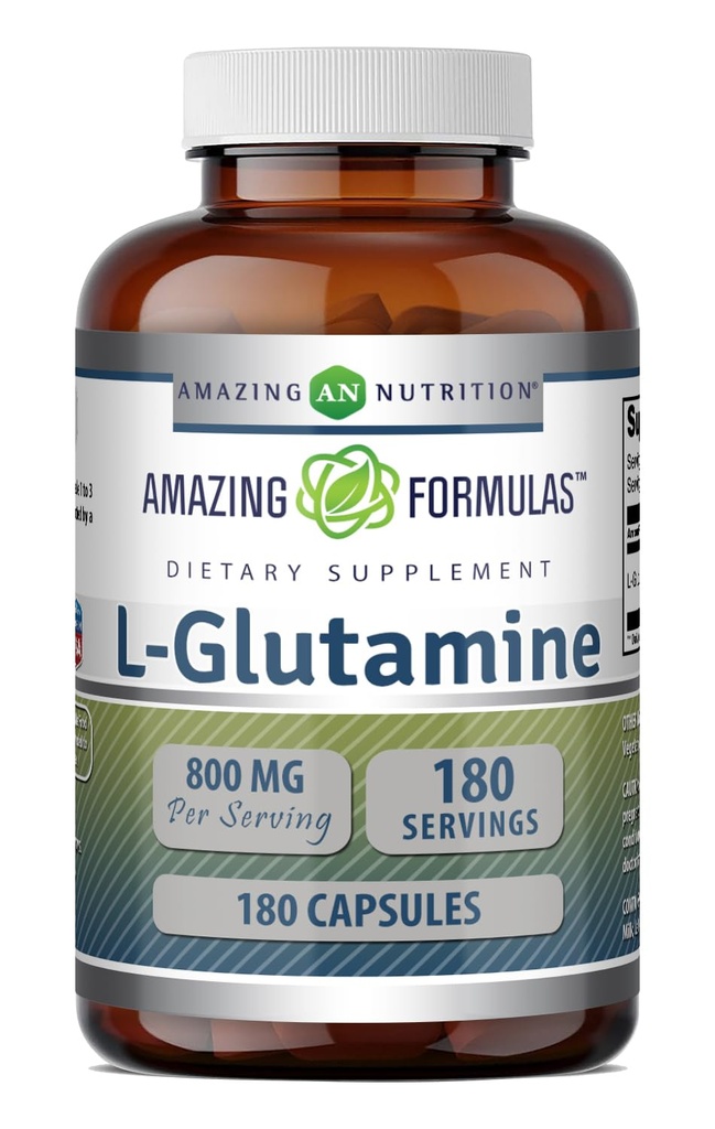 Amazing Formules L-Glutamine Amino Acid Supplement 
