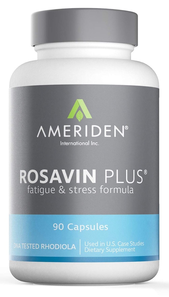 Rosavin Plus® s Electrolytes- Sibírskym Rhodiola rosea 90 V-kapsule 150 mg AMERIDEN INTERNATIONAL, INC