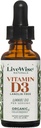 LiveWise Naturals Organic Vitamin D3 Liquid Drops, Vegan, Non-GMO, Plant-Based, 200 IU per Drop, Supports Immune, Bone, and Mood Health, Easy-to-Absorb, in MCT Oil 1000 IU