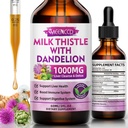 MEENCCD Milk Thitle Liquid Drops - Mlieko Thitle Supplement with Silymarin, Antioxidant Support, Vegan, Non-GMO, 2 Fl Oz