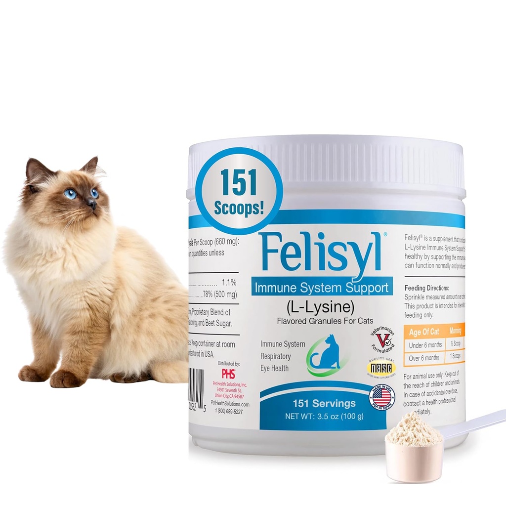 Felisyl Imunitný systém (L-lyzín) Granulát pre mačky 3,5oz (100g)