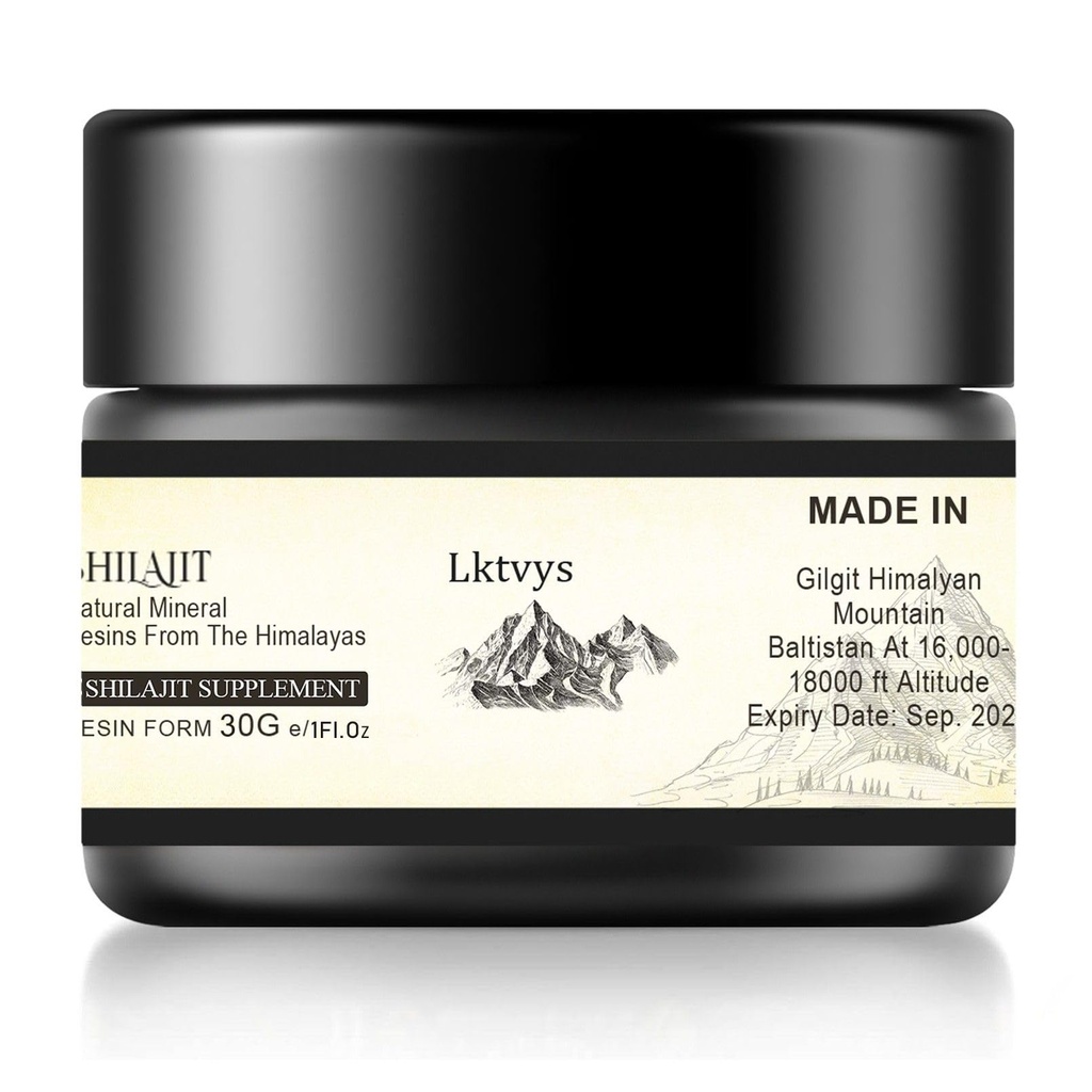 Shilajit Himalayan Organic, Shilajit Supplement, Shilajit Resin obohatený o viac ako 85 Essential Micronutrients, Boosts Energy and Immune Vitality, Pure Shilajit pre mužov a ženy