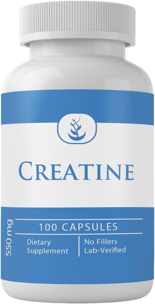 PURE ORIGINAL INGREDIENTS Creatin, (100 Kapsule) Always Pure, No Additives Or Fillers, Lab Overified