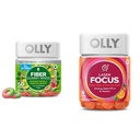 OLLY Fiber Gummy prsteňy 50ct & Laser Focus Gummy 36 Počet