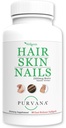 Wellgenix Purvana vlasy, koža, a nechty - jeden za deň Softgel - 2500mcg Biotin, DMAE, MSM, konskýchvost, Hroznové semená extrakt - Anti Aging, PCOS & Postpartum rast vlasov, silné nechty (90 Počet)