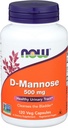 Now Foods D- Mannose, 120 Caps 500 mg (Pack of 3)