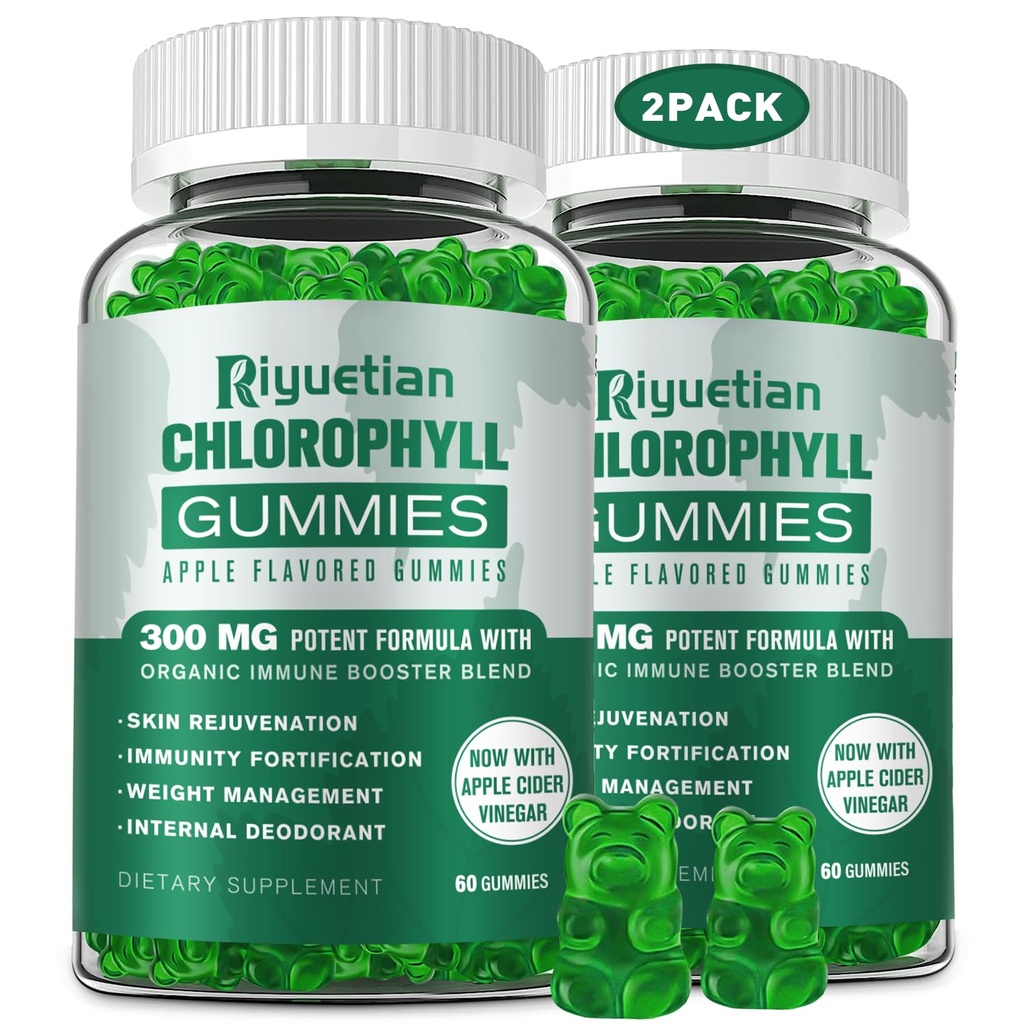 Bezcukrové chlorofylové guličky - s nefiltrovaným ACV & vitamínom C