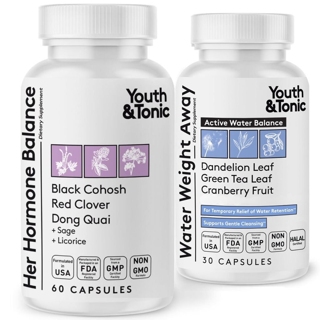 Youth & Tonic PMS & Menopauza Bloating Relief Duo 