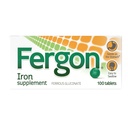 Fergon High Potency Železo Supplement Tablety 100 ea (Pack of 3)
