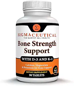 Premium Calcium Hydroxyapatit Complex - Advanced Bone Support with Vitamin D3 K Magnézium Zinok - Kompletná absorpcia Formula pre kostnej hustoty zdravie srdca - 90 tabliet
