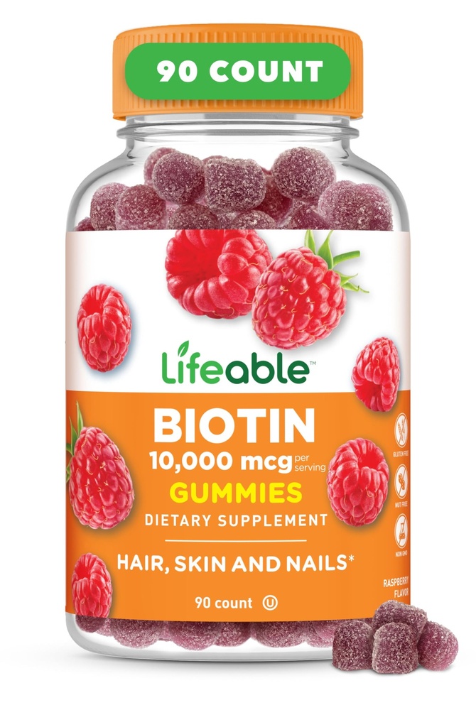 Životaschopné biotín Gummies 