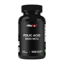 Kyselina listová 1 mg (1000 μg) (vitamín B9) - 500 vegetariánskych tabliet - esenciálny prenatálny a postnatálny vitamín
