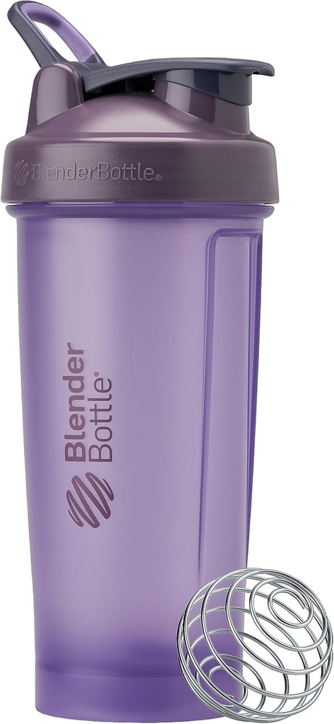 BlenderBottle Classic V2 fľaša Shaker Perfektné pre proteíny Shake a pred tréningom, 28oz, plná farba purpurová