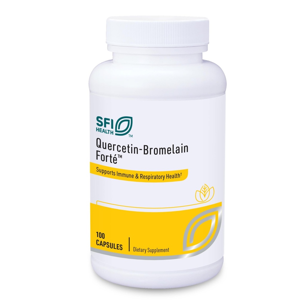 Klaire Labs SFI Health Quercetin-Bhelmain Forte - Immune & Seasonal Support Enzymes with Pankreatic, Proteolytic, Hypromelain, Papain Enzymes & Bioflavonoids (100 Kapsule)