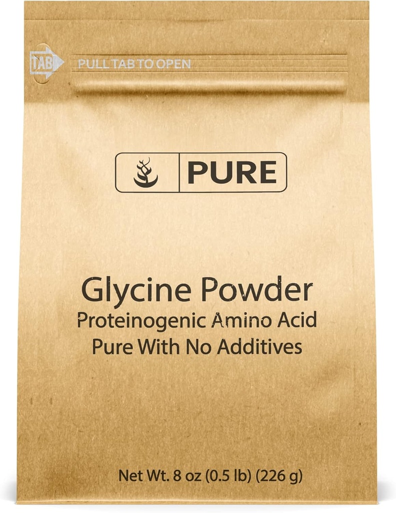 Pure Original Ingredients Glycine Powder (8oz) Non-GMO, non-Essential Amino Acid