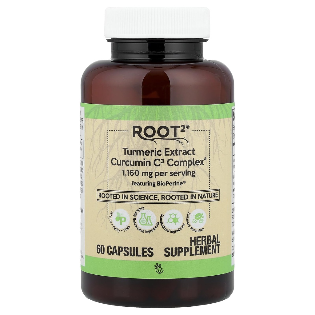 Vitacost Turmeric Extract Curcumin C3 Complex s Bioperine - 1,160 mg per Serving - 60 kapsúl